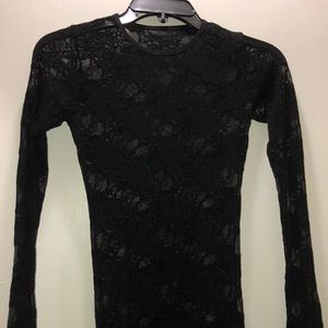 Sheer black American apparel dress